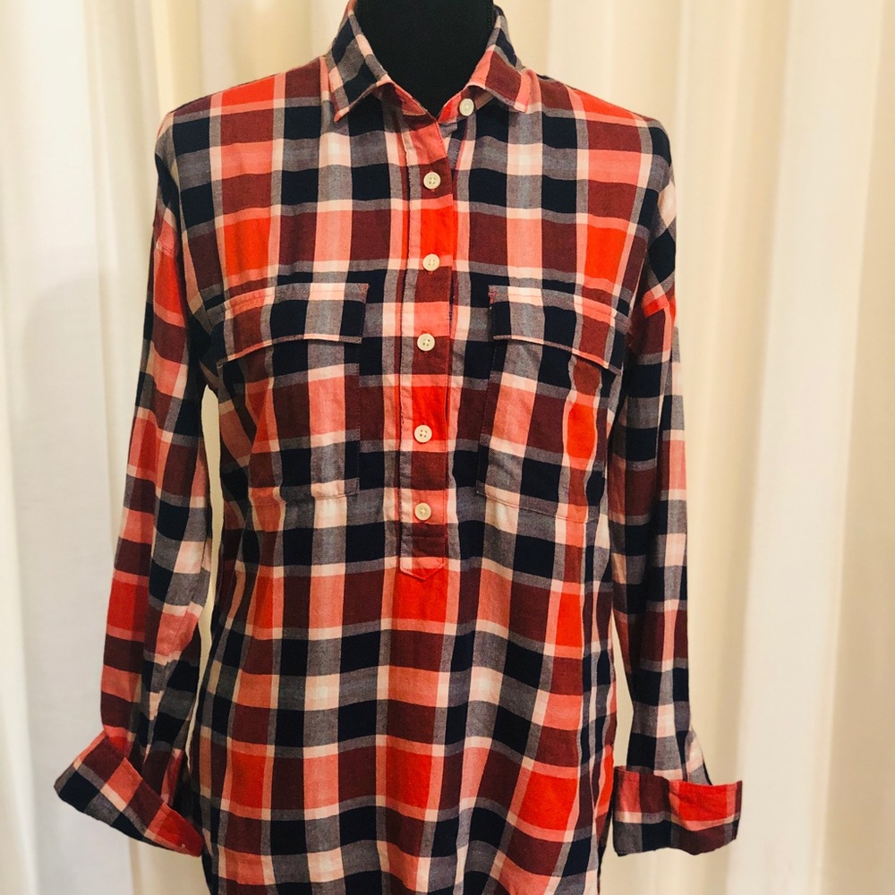 Plaid button down